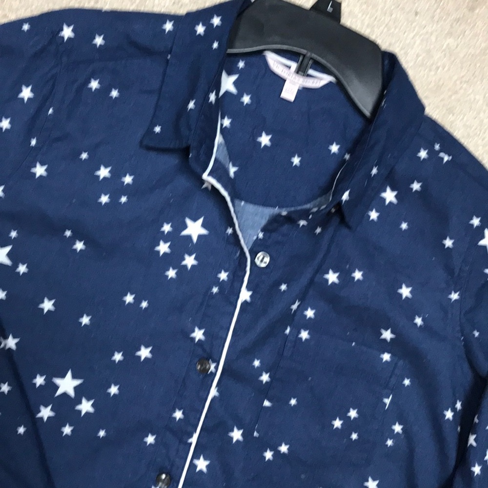VS 100% cotton pj night shirt stars S M